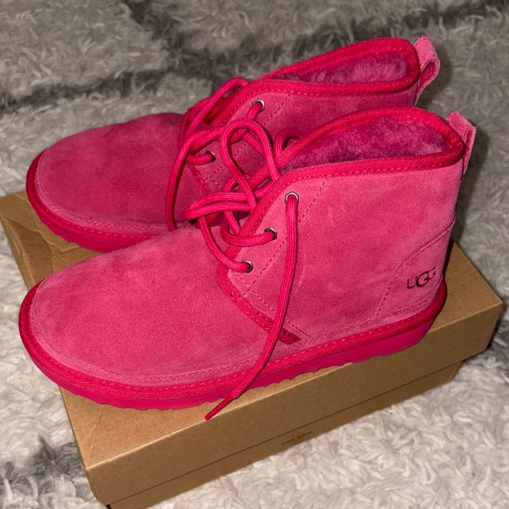 UGG Pink Ankle Boots